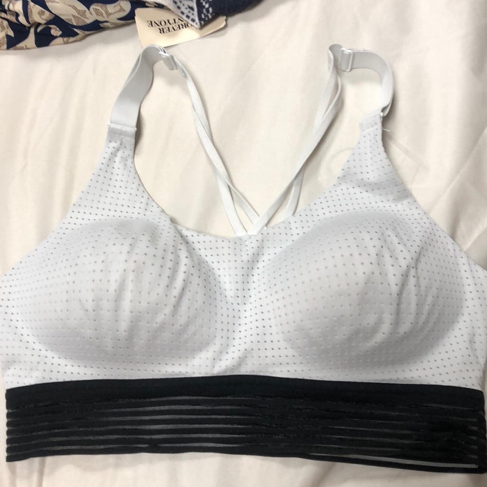 White mesh Victoria’s Secret Sports Bra